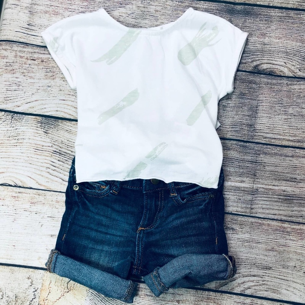 Toddler Girl size 2 DL1961+ Omamimini Tie Tee